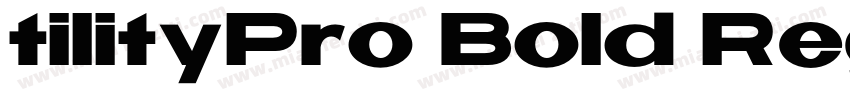 tilityPro Bold RegularVersion 7504字体转换